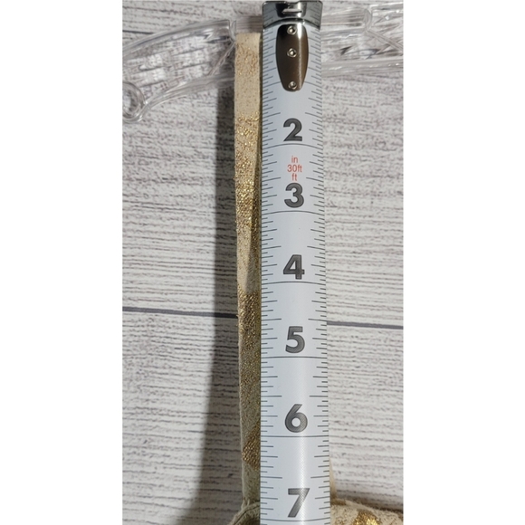 Alberto Makali Women's Cocktail Dress Size 4 Metallic Gold Sash Spaghetti Straps - Picture 10 of 15